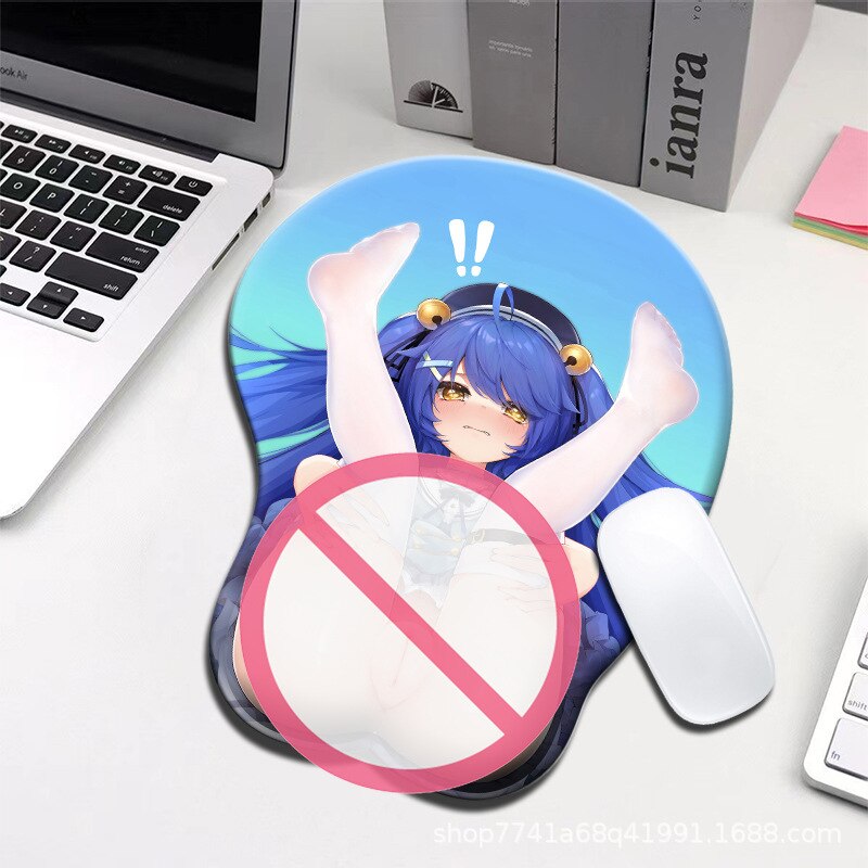 Amamiya Kokoro 3D Mousepad Vtuber Hololive Hand Wrist Rest Sexy Soft Silica Gel Silicone Mouse Pad Mat Oppai Office Otaku Gift