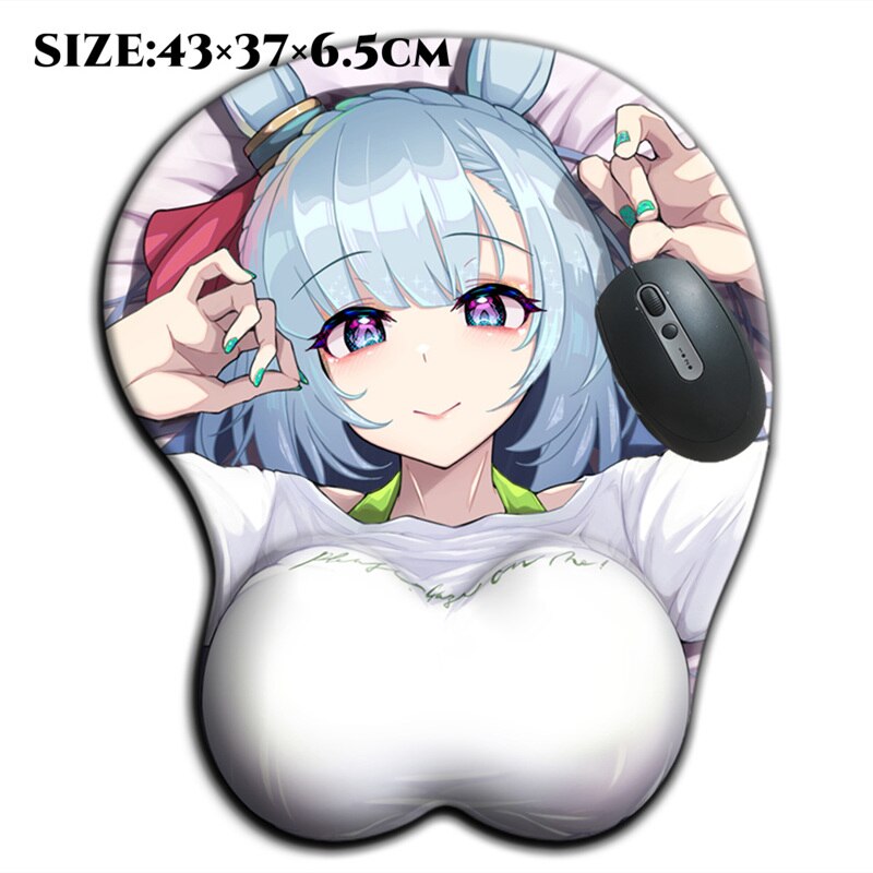 2000g Super Large Size 3D Big Breasts Mouse Pad with Soft Silicone mejiro ardan umamusume Sexy Oppai Anime Gamer Boob Desk Mat