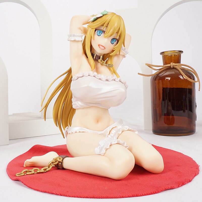 16cm Anime Elf In Distress Sexy Girl Action Figure Kekemotsu&#39;s Imprisonment Elf Figure Adult PVC Model Toys Collection Doll Gift