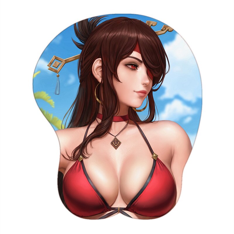 Creative High Quality Anime 3D Sexy Girl Big Oppai Gel Mouse Pad with Wrist Rest Gaming MousePad Mat for LOL CSGO