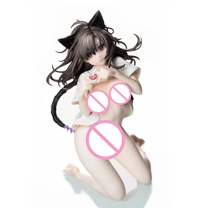 18cm Skytube Pure x Shiko x Milk Yasu Nao Native Figure PVC Anime Action Figurine Toys Sexy Girl Model Statue Adult Collection