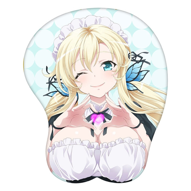 Kashiwazaki Sena Boku Wa Tomodachi Ga Sukunai 3D Mouse Pad Anime Wrist Rest Silicone Sexy Creative Gaming Mousepad Mat