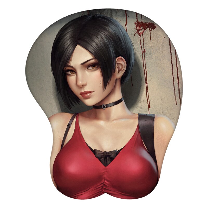 Ada Wong 3D Mouse Pad Anime Wrist Rest Silicone Sexy Creative Gaming Mousepad Mat