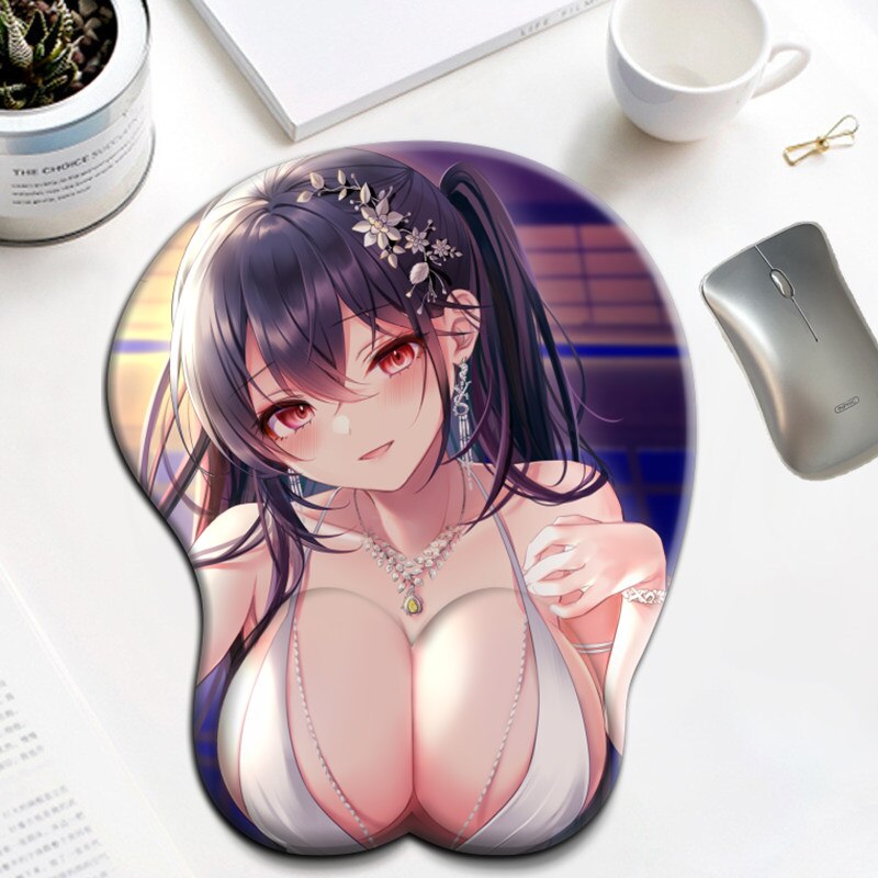 Taihou Full Skin for Azur Lane 3D Big Sexy Breasts Mousepad Oppai Wrist Rest Anime Gaming Mouse Pad Kawaii Desk Mat for PC Gamer