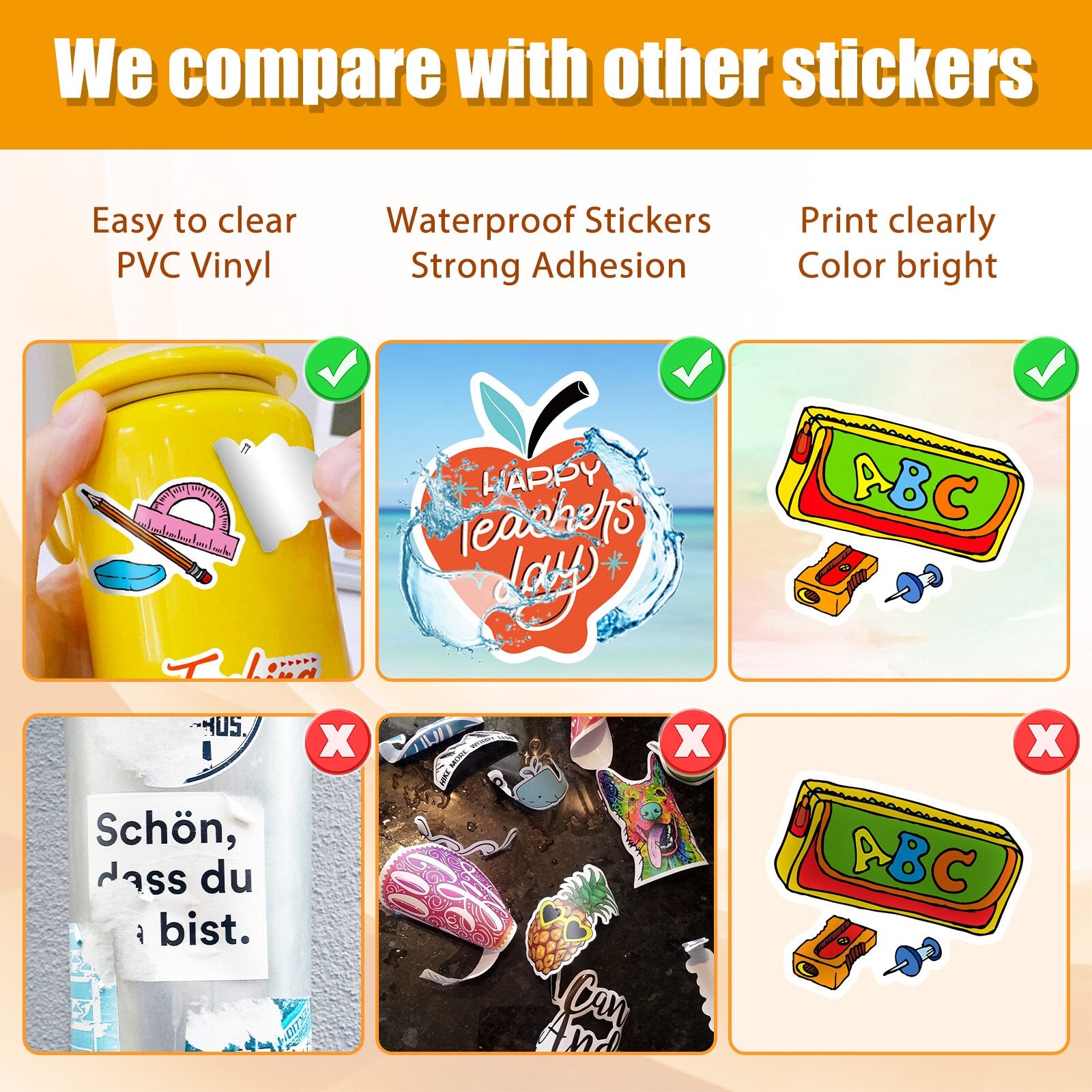 Cute Cartoon Stickers Waterproof Aesthetic Sticker Axolotl Gifts