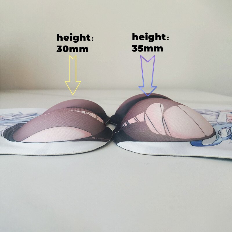 Boobs Mouse Pad Arknights Aurora Sexy Girl Big Gamer Anime Cute Wrist Rest 3D Oppai Silicone Gel Mat Mousepad