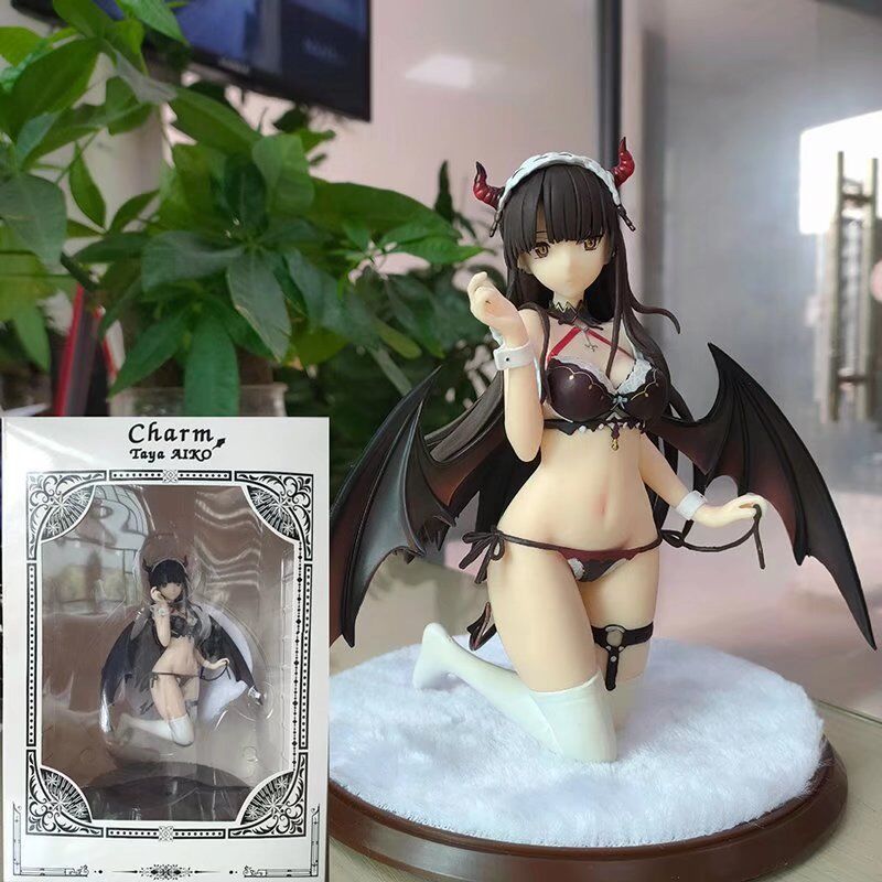 18CM Charm Wings Inc Taya 1/6 Akuma Maid ver Anime Sexy Girl PVC Action Figure Toy Adult Collection Model Hentai Doll Gifts