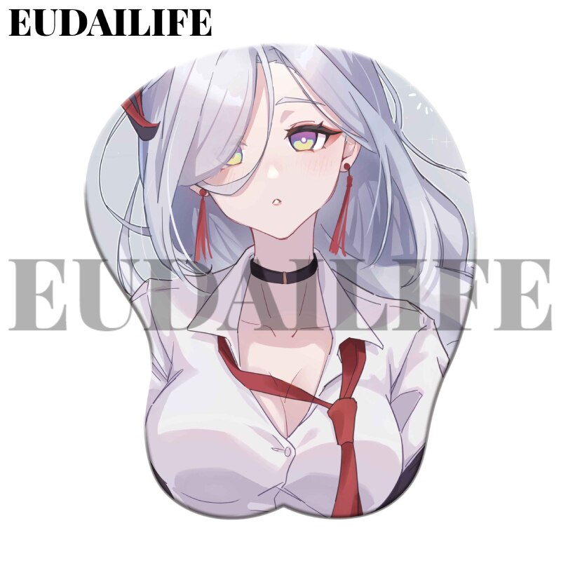 Shenhe Lumine Hutao Yelan 3D Hand Wrist Rest Mouse Pad Genshin Impact Mousepad Silicone Breast Oppai Soft Mouse Mat Office Work