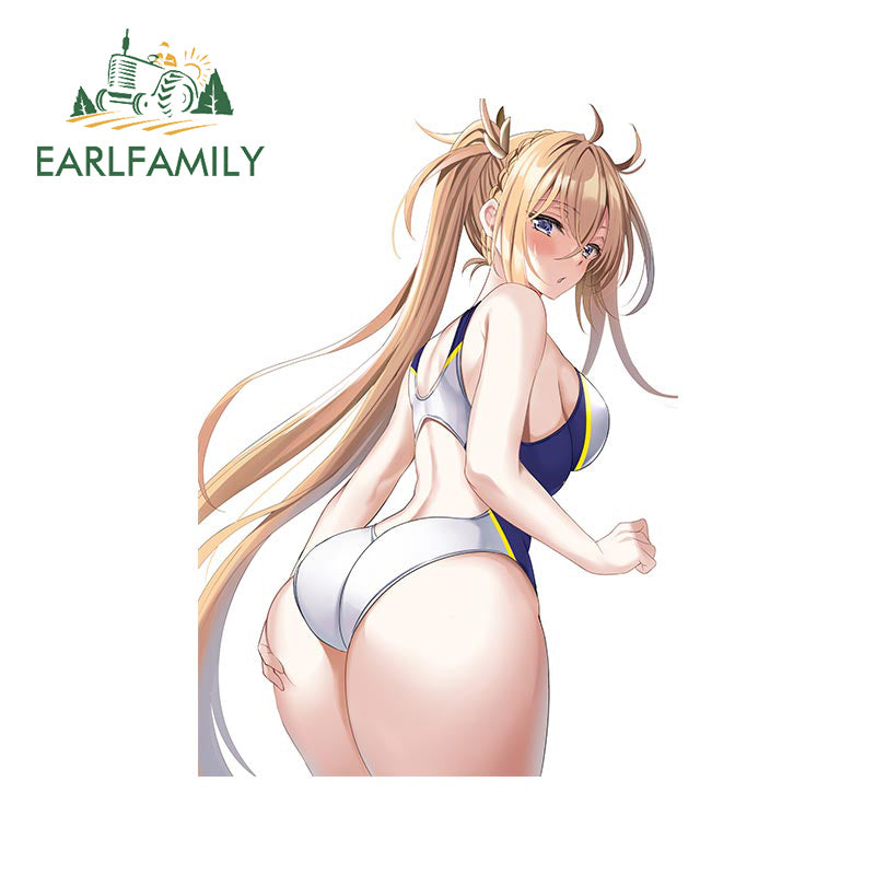 Hentai anime sticker 13cm x 9.2cm for Hentai Ass Sexy Auto Car Stickers Sunscreen Anime Vinyl Decal Simple Scratch-Proof Caravan Car Label