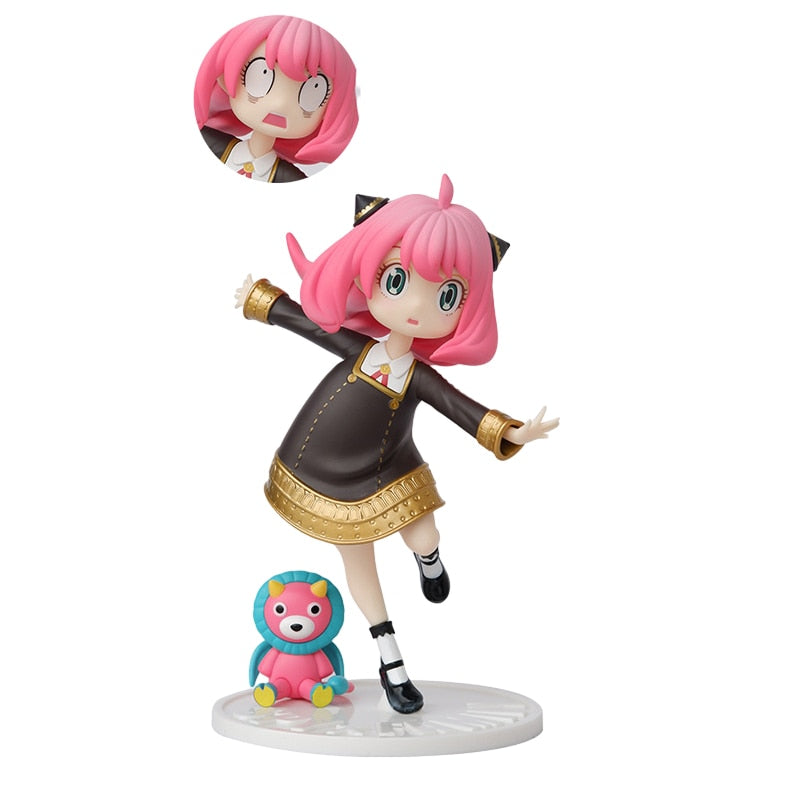 16CM Anime SPY×FAMILY Anya Forger Figure PVC Replaceable Face Cute