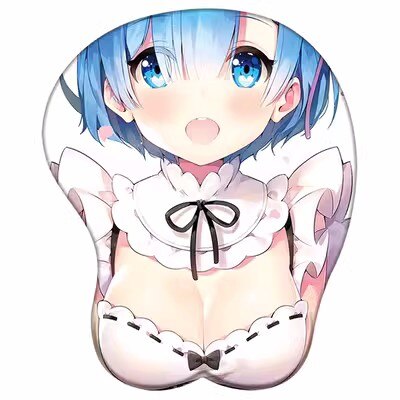 Re:Life in a different world from zero Rem Figure 3d Girl Soft Gel Gaming Mouse Pad Mousepad Wrist Rest 4778 Gifts Man Toy