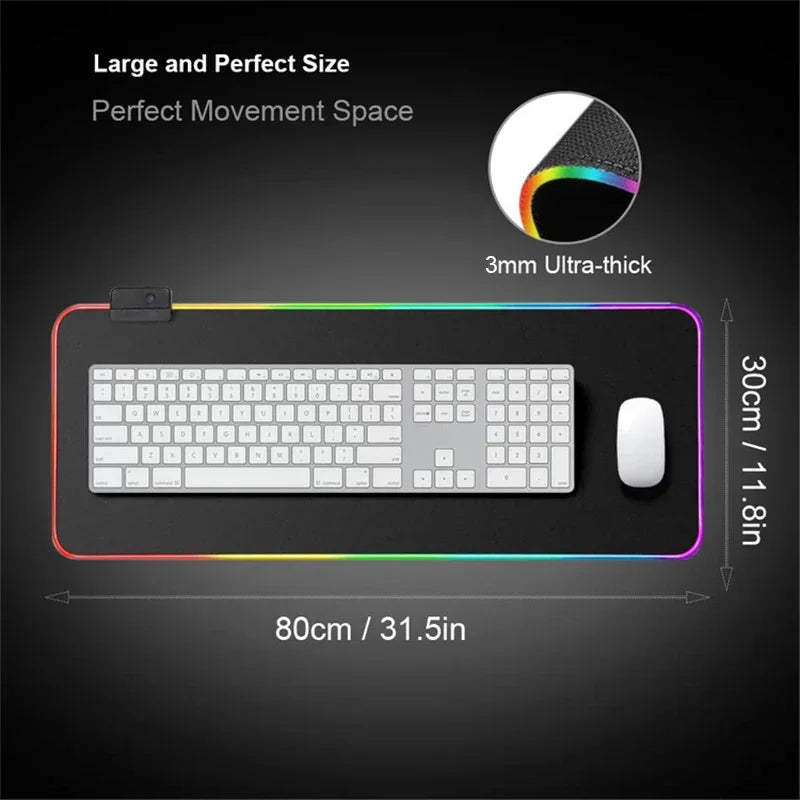 Hentai Anime Sexy Girls Big Boobs Mouse Pad Rgb Xxl Laptop Mat Gaming Mousepad Backlit Keyboard Gamer Girl Table Pads Desk