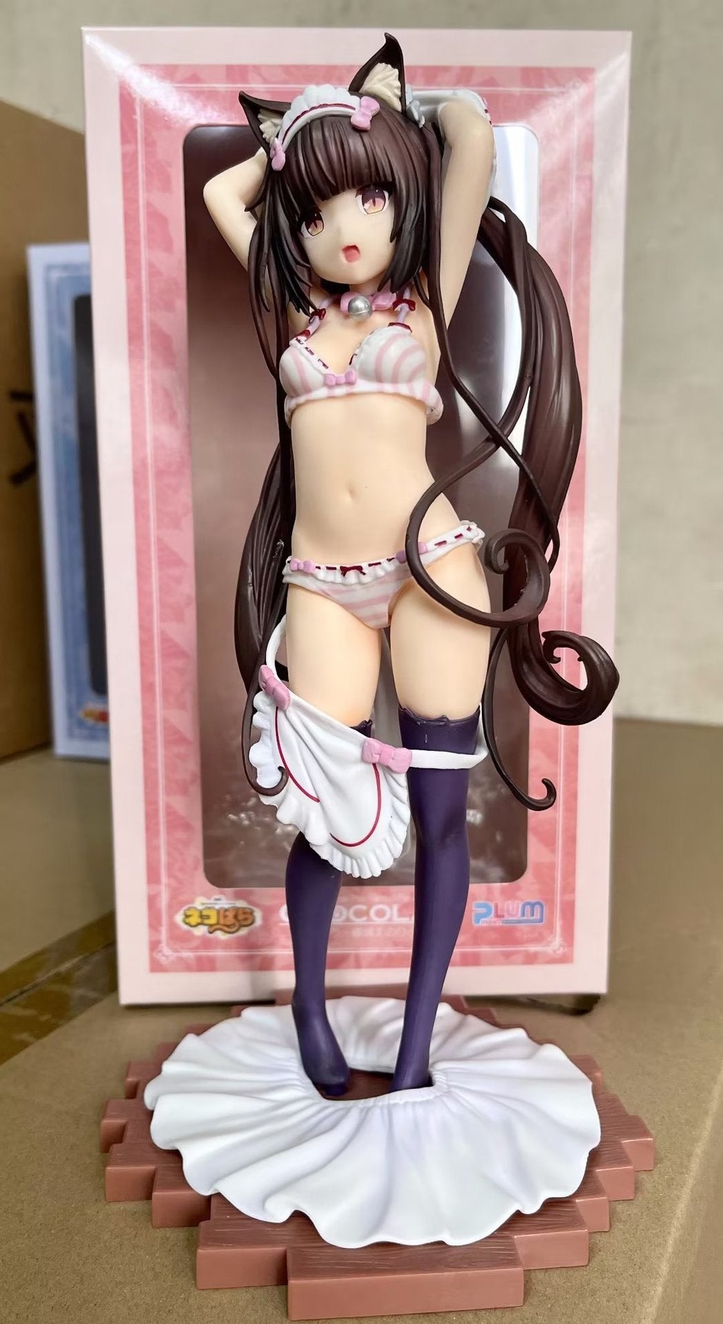 24cm Nekopara Vanilla Chocola Sexy Anime Girl Figure PLUM Nekopara