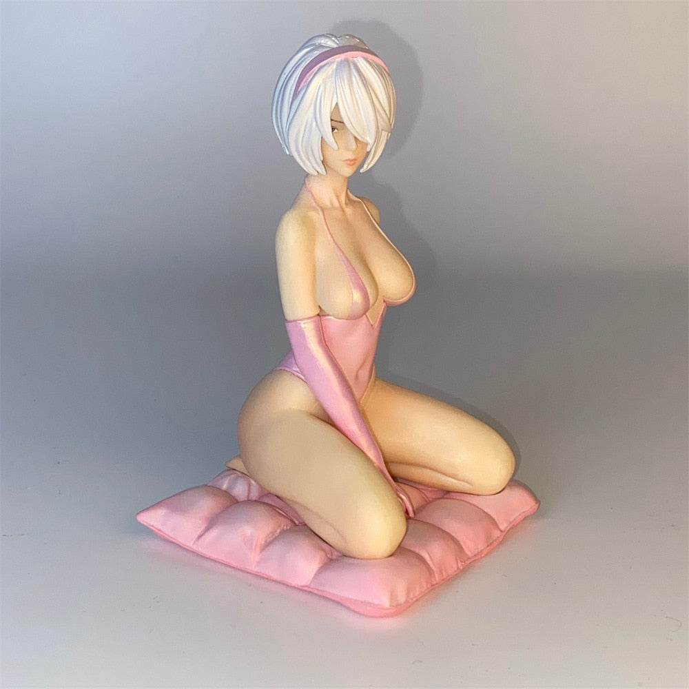 14cm Sexy kneeling Pink NieR Automata 2B Otaku Gentleman Action figure toys doll Christmas gift with box