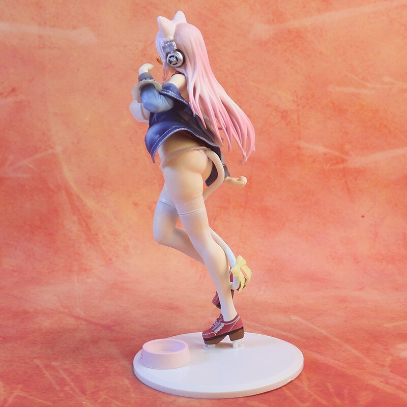 27cm Super Sonico Sexy Girl Cat Figure Anime Action Figure PVC New Collection Figures Toys