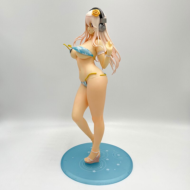 35cm Super Sonico Sexy Anime Figure SUPERSONICO Summer Vacation Action Figure Anime Girl Figure Collectible Model Doll Toy Gifts