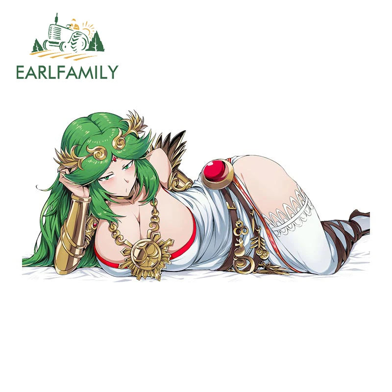 Hentai anime sticker 13cm 3D Sexy Girl Car Sticker Kid Icarus for Palutena Anime JDM Style Waterproof Car Decal Motorcycle Decoration