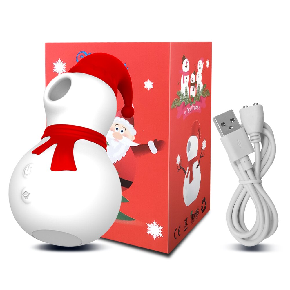 2022 Snowman Sucking Vibrator Female for Women Clit Clitoris Sucker Stimulator Cute Girl Gift Sex Toy Goods for Adults 18