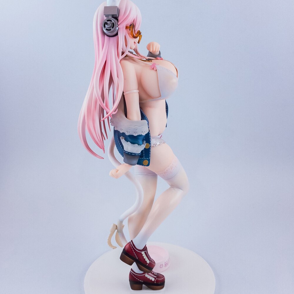 Waifu Figurine Hentai Anime Figure Girl Sexy Figure Sonico White Cat Ver. PVC Figure Collectible Model Anime Toy