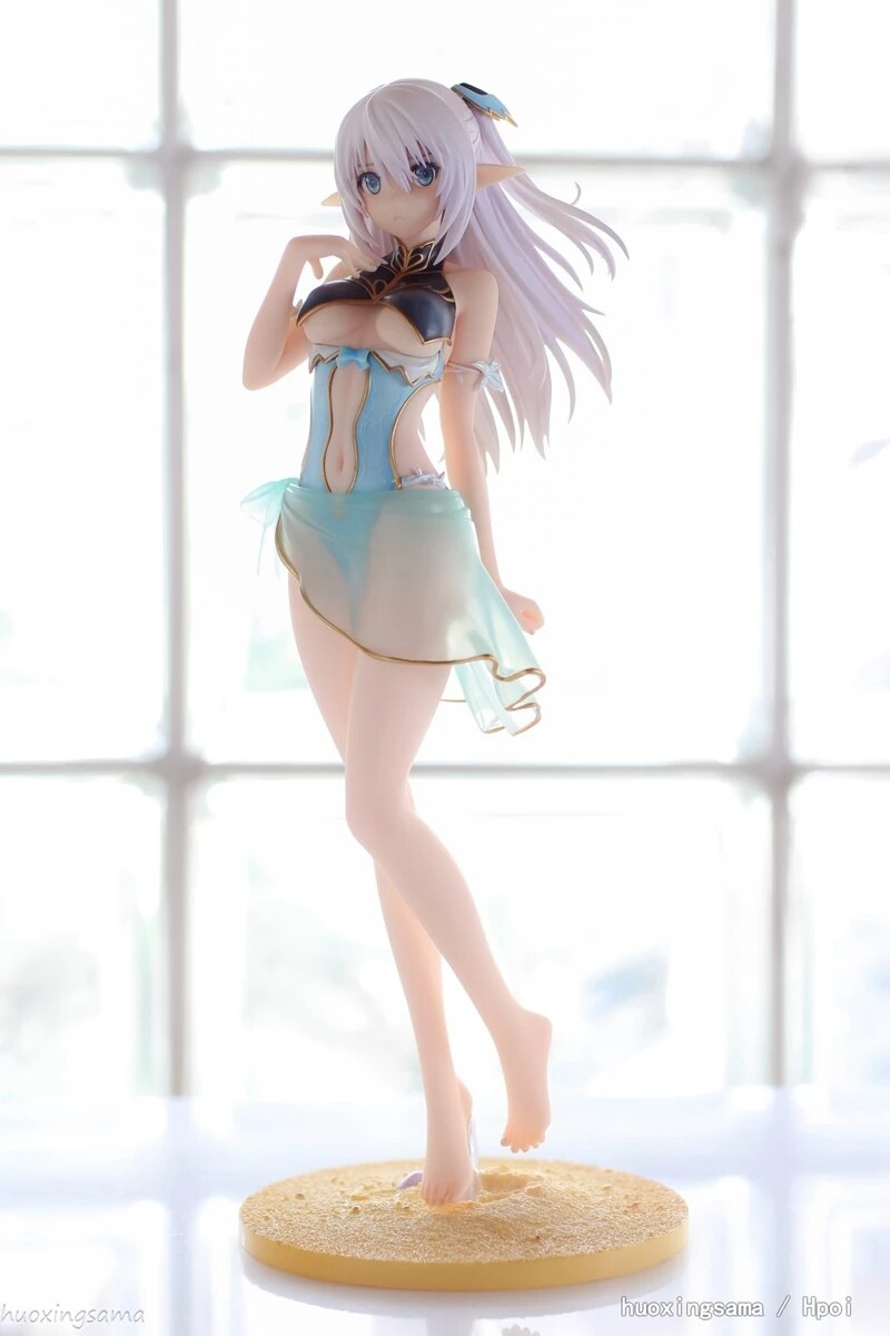 18CM Altina Anime Shining Blade Figure Sexy Beach Swimsuit Elf Cute Girl Standing Model Chlid Toys PVC Gift Collection Doll