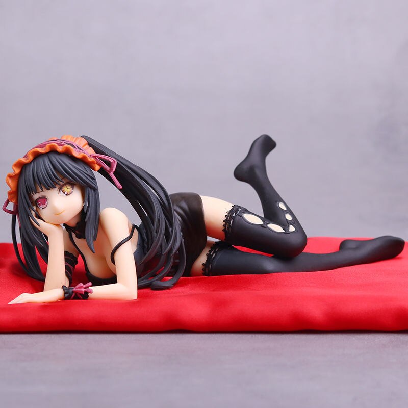 DATE A LIVE Tokisaki Kurumi Nightmare Sleeping Position PVC Action Figures Toy Sexy Girl Statue Adult Collection Model Doll Gift