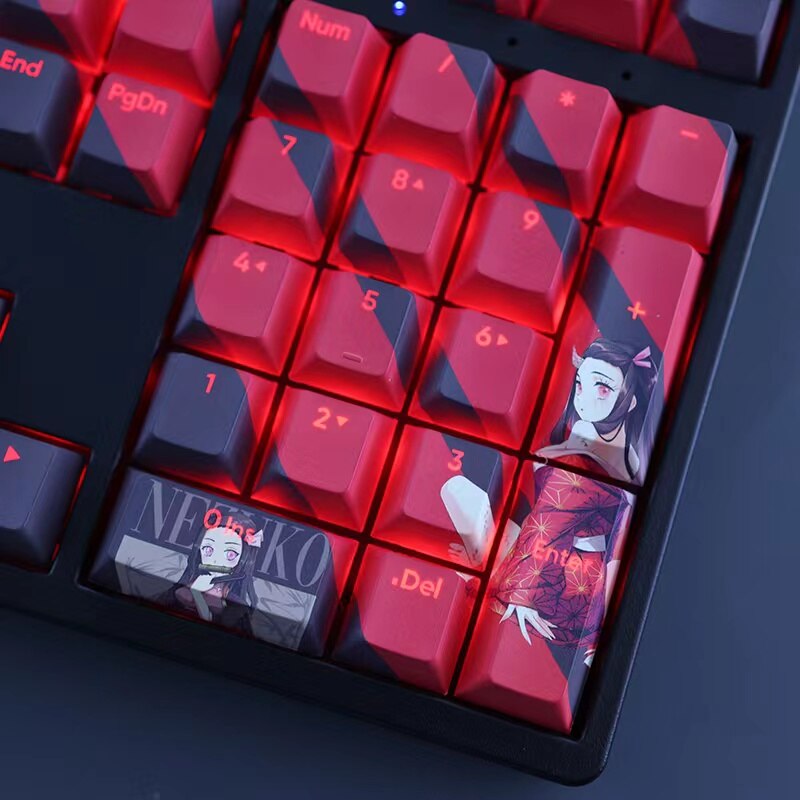 Demon Slayer Keycaps Set Kamado Nezuko Anime - Keysium