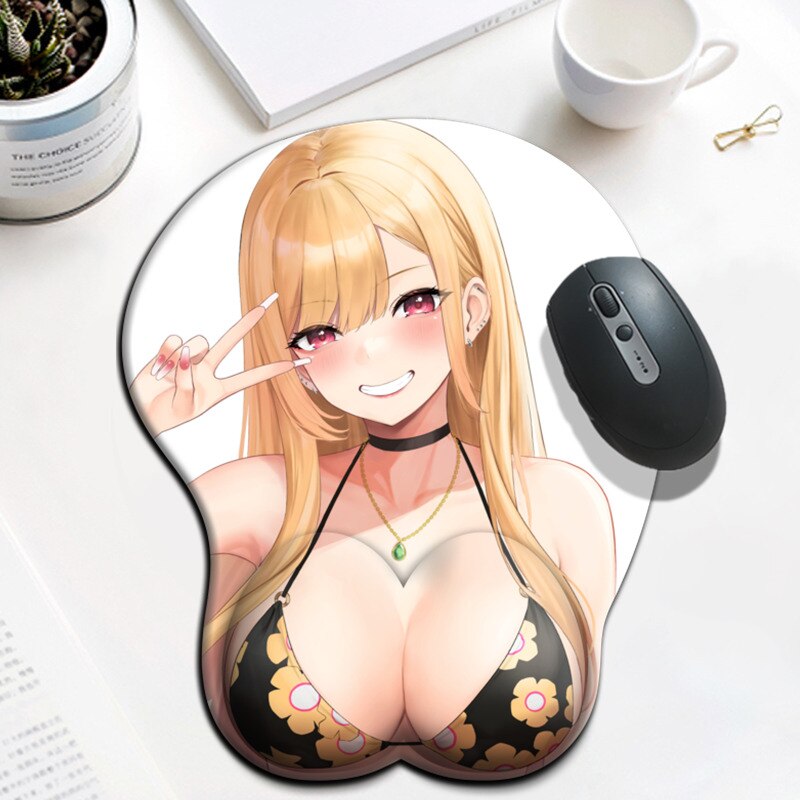 3D Boobs Mousepad | Oppai Ass Tits Mouse Pad | Silicone boobs mousepad