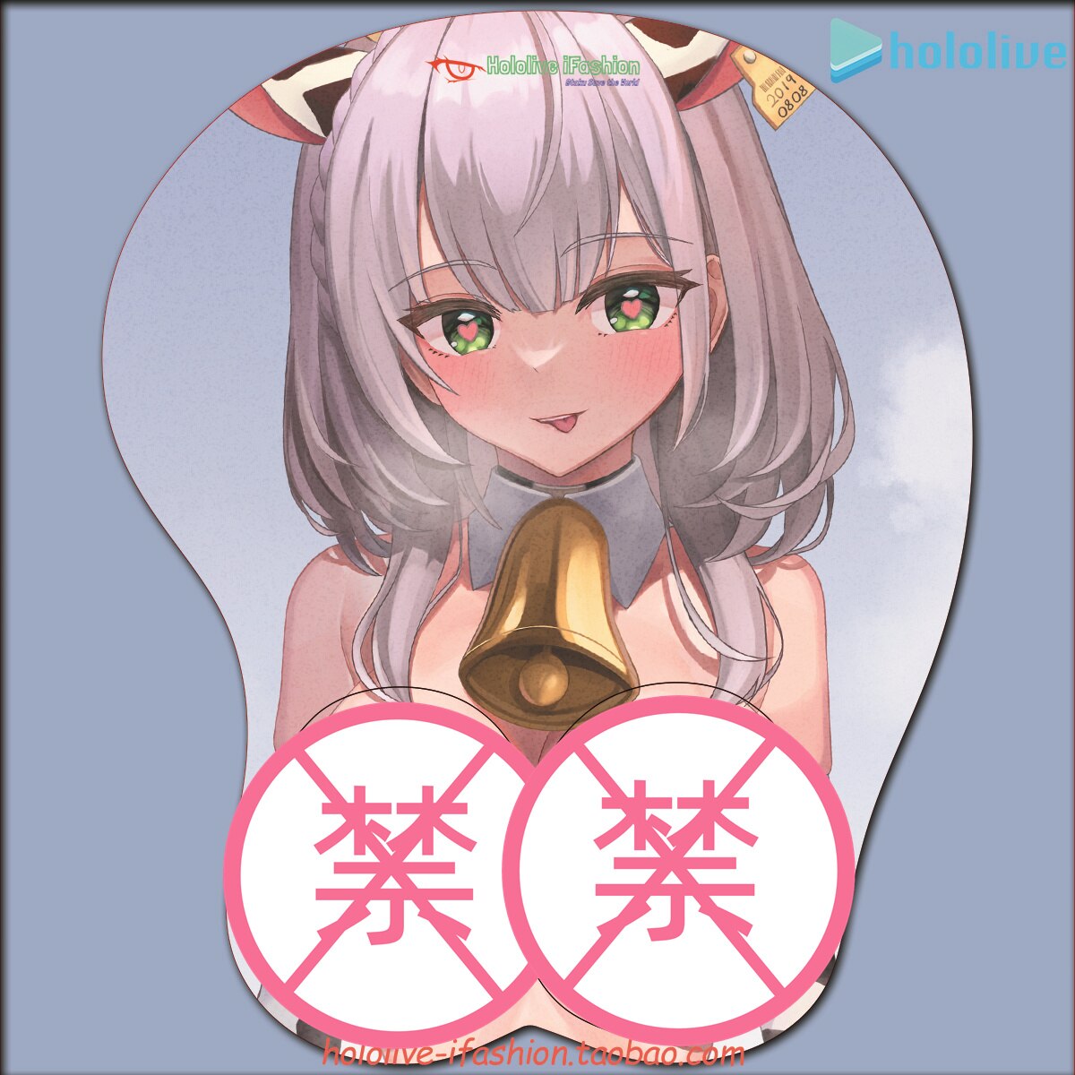 Shirogane Noel Sexy 3D Mousepad Vtuber hololive Hand Wrist Rest Mouse Pad Mousepad Silicone Breast Oppai Soft Mouse Mat Otaku