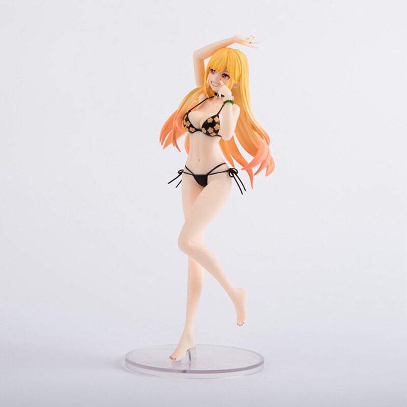 24cm My Dress-Up Darling Marin Kitagawa Sexy Anime Figure Marin Kitagawa Bikini Action Figure Adult Collection Model Doll Toys