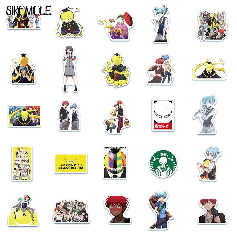 10/30/50PCS Cartoon Japan Anime Stickers Assassination Classroom Luggage Laptop Skateboard Bicycle Decals Graffiti Sticker F5