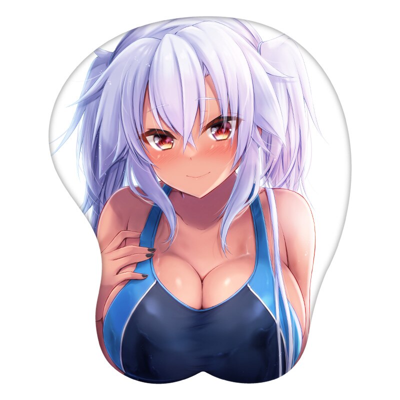 Anime 3D Mouse Pad Musashi Kantai Collection Wrist Rest Silicone Sexy Creative Gaming Mousepad Mat