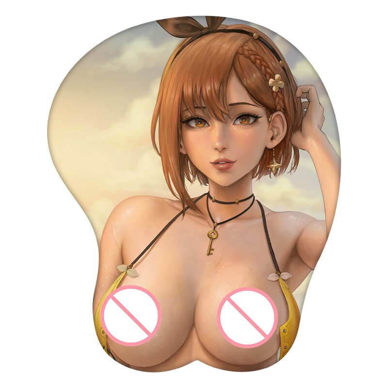 Atelier Ryza Reisalin Stout 3D Mouse Pad Anime Wrist Rest Silicone Creative Gaming Mousepad Mat