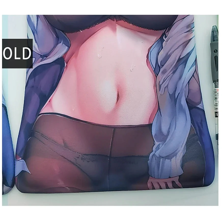 Genshin Impacto Kitagawa Marin Mouse Pad 3D Grande Mouse Pad, Descanso De Pulso Do Braço, Anime Oppai, Azur Lane Sexy PC Gamer