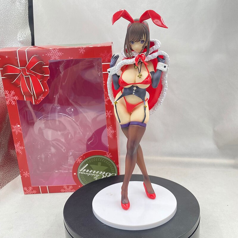 28cm Anime Native Mataro Christmas Bunny Sexy Girl Action Figure Toy Matarou Bunny Sexy Figure Anime Adult Collection Model Doll