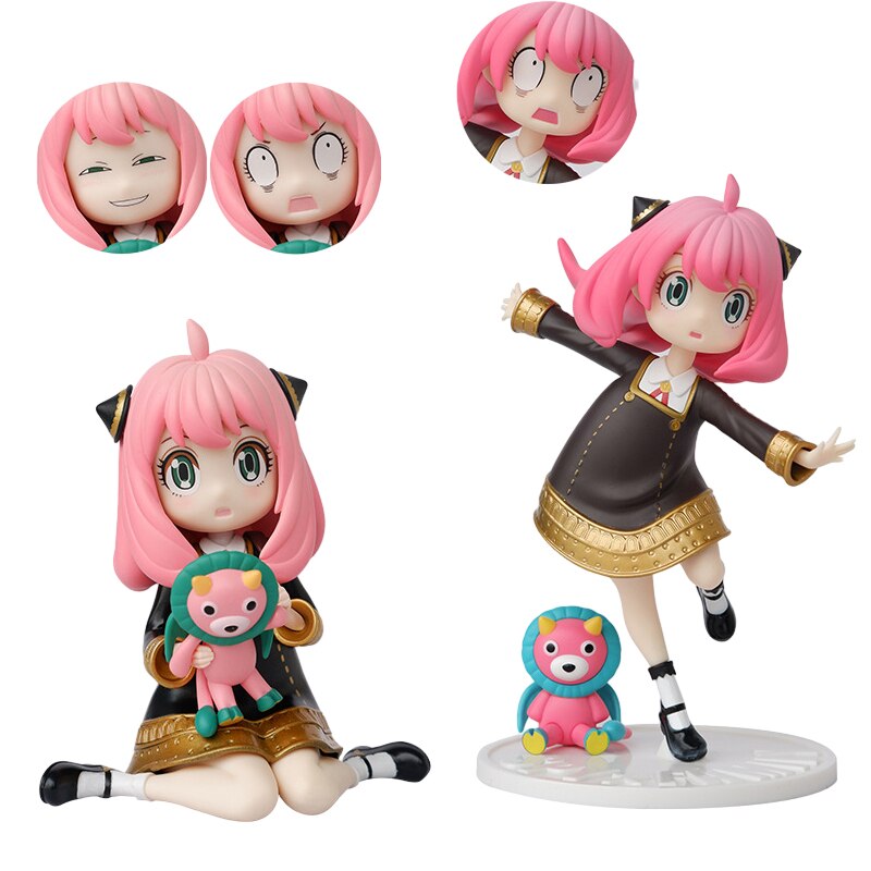 16CM Anime SPY×FAMILY Anya Forger Figure PVC Replaceable Face Cute Col –  K-Minded