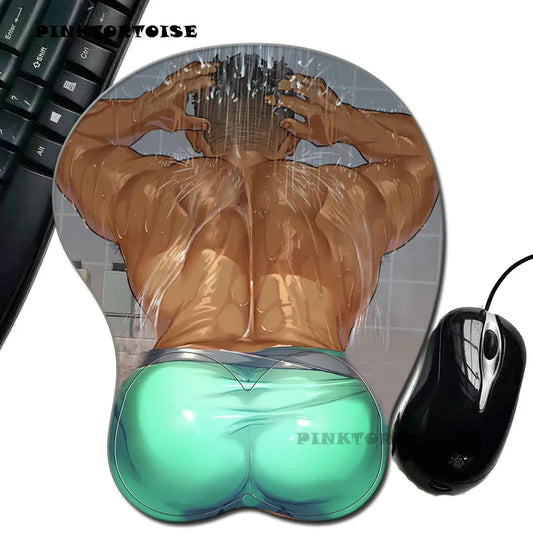 PINKTORTOISE COMPUT MOUS Larcade Dragnoos Anime mousepad Wrist Rest Big soft butt 3D Gaming Environmental Silicon Mouse Pad GIFT