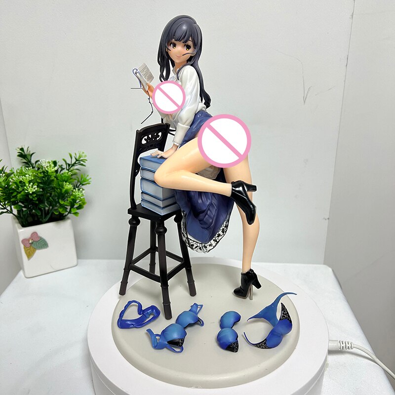 27cm Native Creators The Literary Type Anime Figure Book Girl Akemi Mikoto Japanese Anime Sexy Girl Action Figure Adult Doll Toy