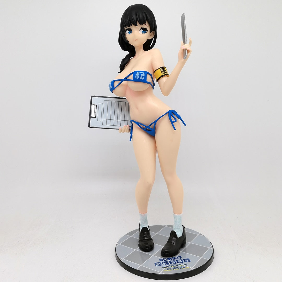 Eighteen Figure Curtain Girl Japanese Anime PVC Action Figure Toy Native Book Girl Daiki Kougyou Adult Collectible Model Doll