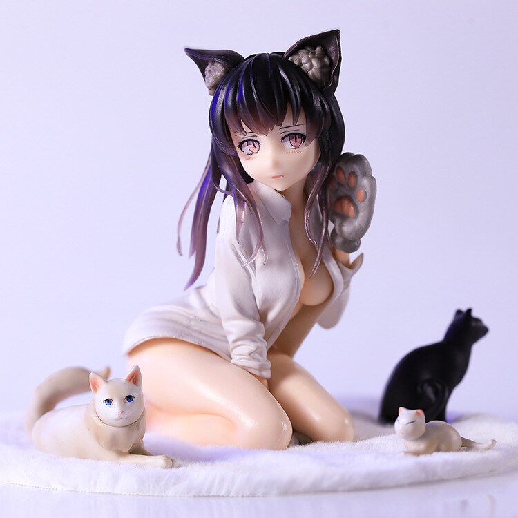 14cm DCTer Koyafu Catgirl Mia Sexy Girl Anime Figure Nekomusume Catgirl Mia Action Figure Adult Collection Model Doll Toys