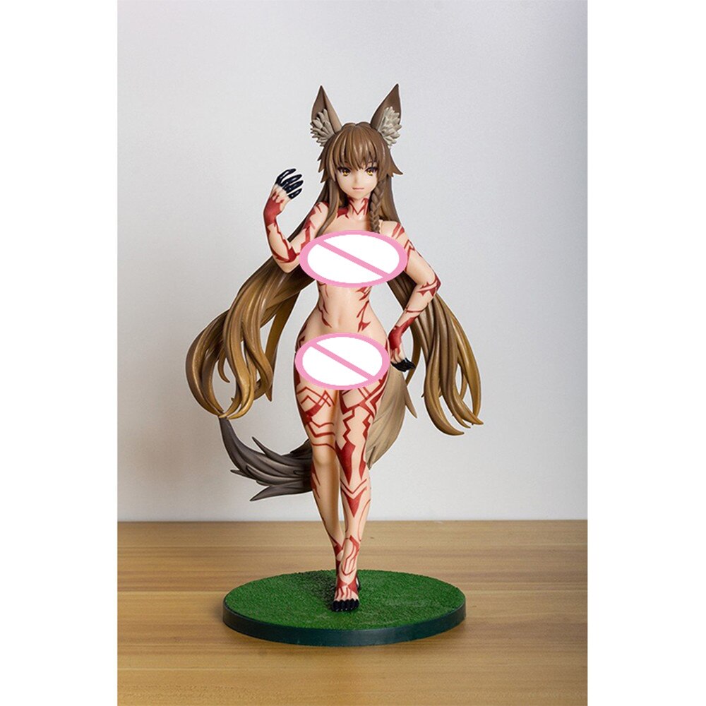 32cm 1/4 Daiki Kougyou Fox Ears Anime Girl Adults Statue Collectible Temperature Control Model PVC Action Figure Toys Doll Gifts