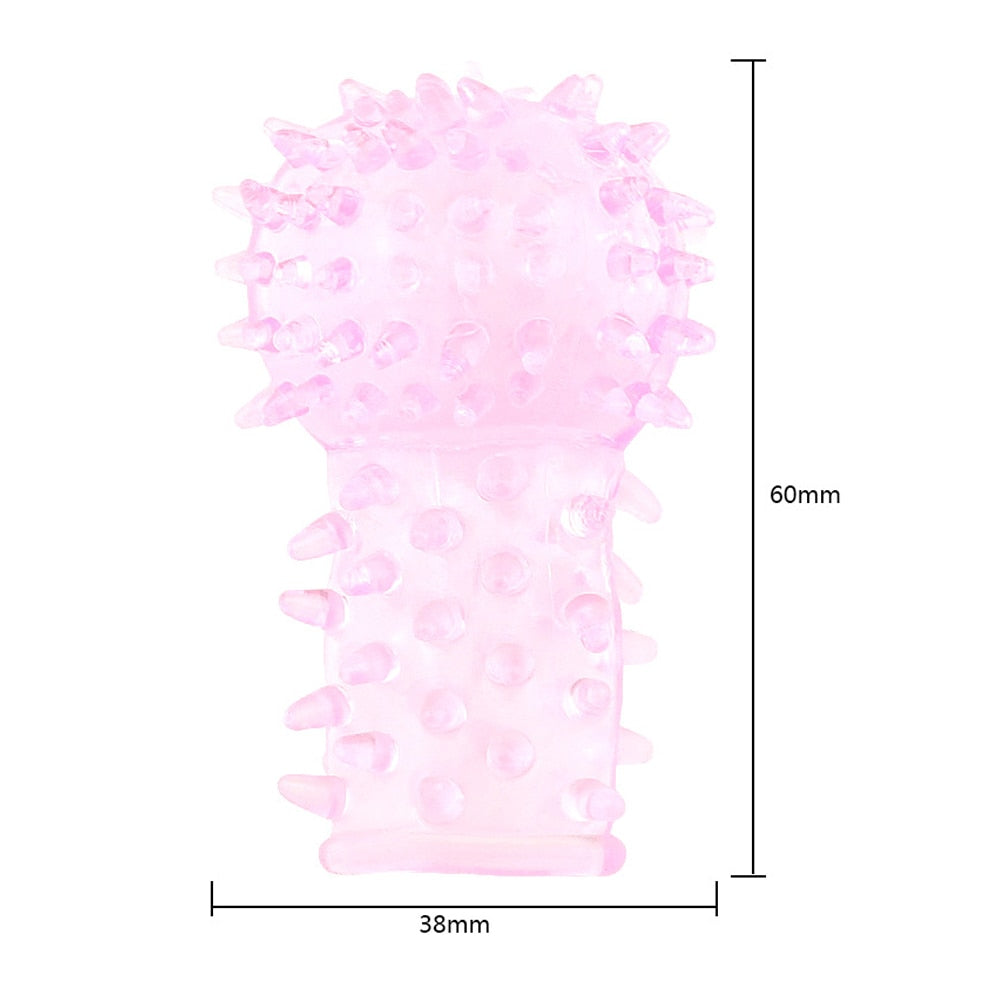 1PC Vaginal Massager No Vibrator Finger Sleeve Clitoris Stimulator G-s K-Minded 1PC Vaginal Massager No Vibrator Finger Sleeve Clitoris Stimulator G-s K-Minded