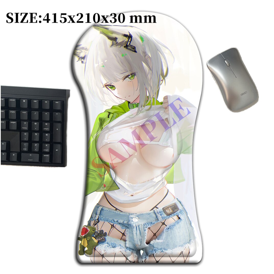 415mm Arknights kaltsit 3D Whole Body Large Mouse Pad Arm Wrist Rest Anime Gamer Sexy Oppai Gaming Pad