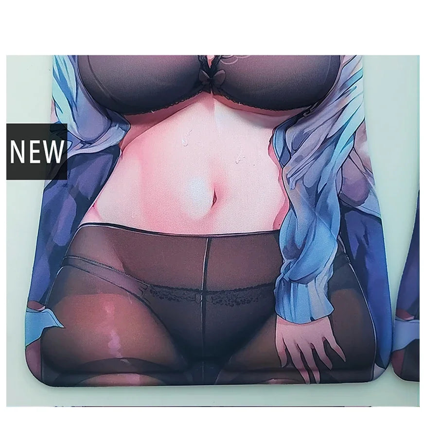 Genshin Impacto Kitagawa Marin Mouse Pad 3D Grande Mouse Pad, Descanso De Pulso Do Braço, Anime Oppai, Azur Lane Sexy PC Gamer