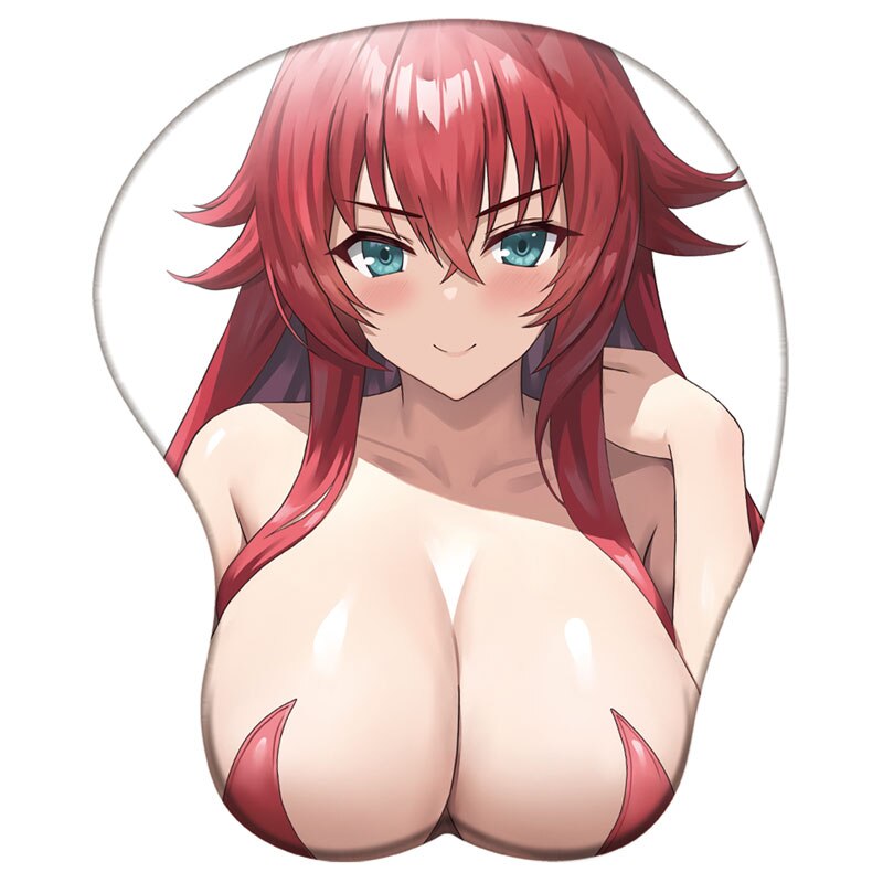 Anime Popular Female Lead Wrist Support Mousepad Albedo Mai Yumeko 3D Silicone Mouse Pad Megumin Sexy Oppai Wrist Rest MousePad