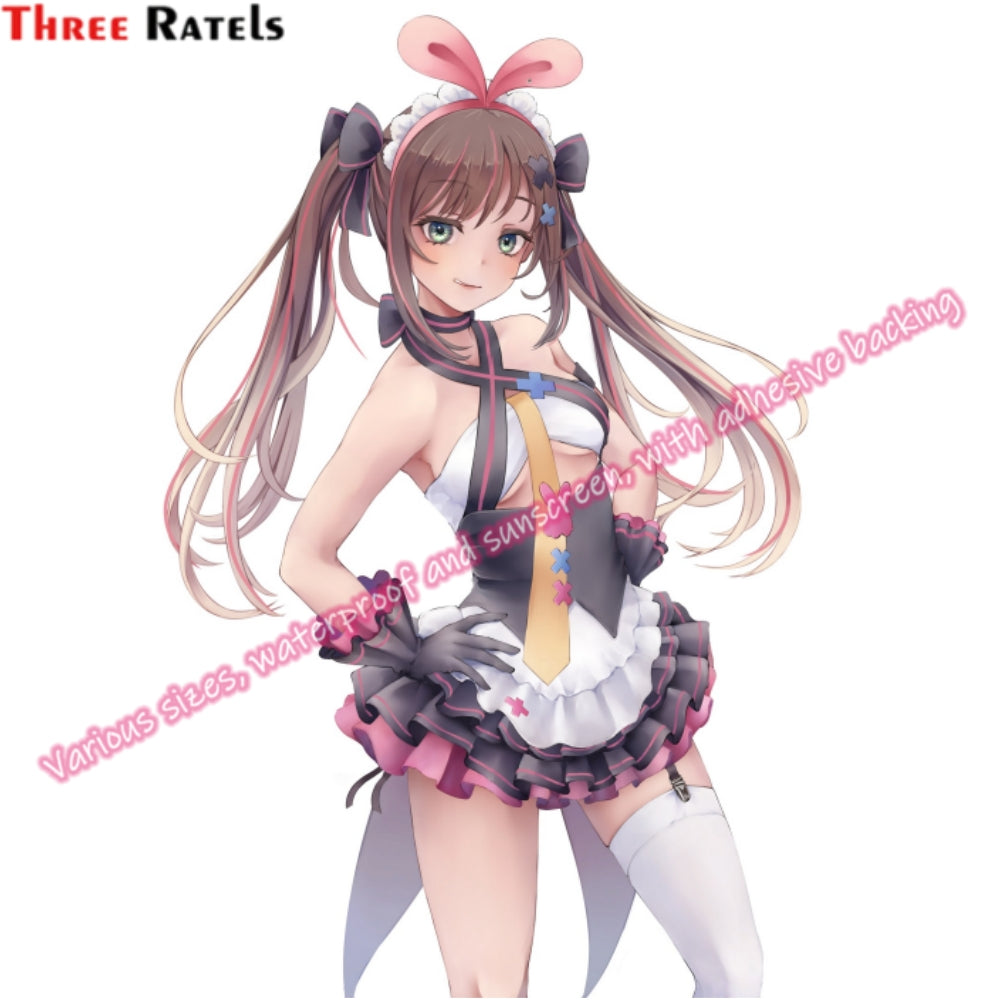 Three Ratels H624 Haramura Nodoka Saki Sexy Anime Girsl Poster Adhesive Vinyl for Car Accessories for Bmw E87 Golf Supplies