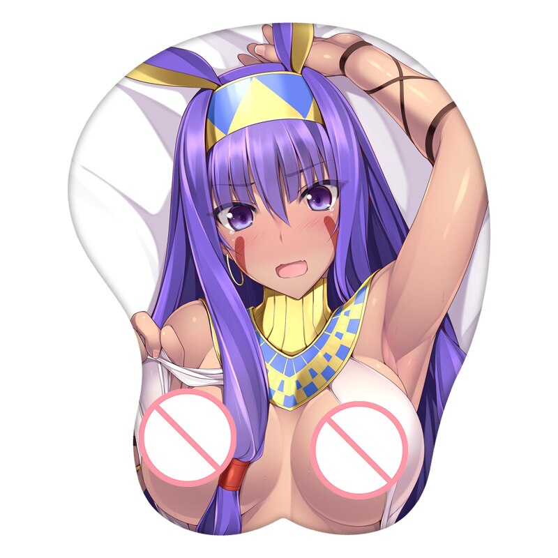 3D Mouse Pad Sexy Girl Nitocris Fate/Grand Order Anime Wrist Rest Silicone Creative Gaming Mousepad Mat