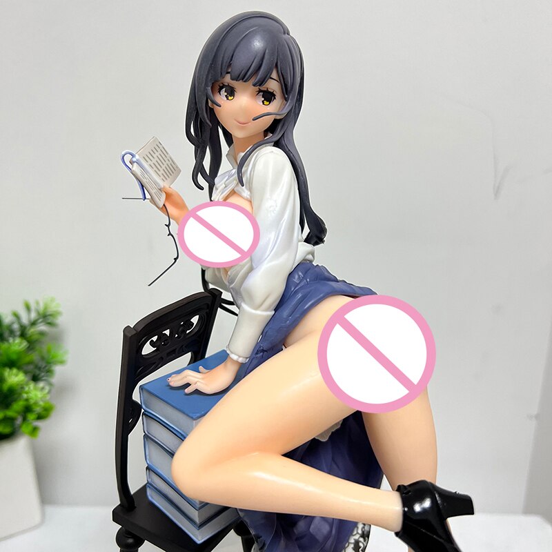 27cm Native Creators The Literary Type Anime Figure Book Girl Akemi Mikoto Japanese Anime Sexy Girl Action Figure Adult Doll Toy