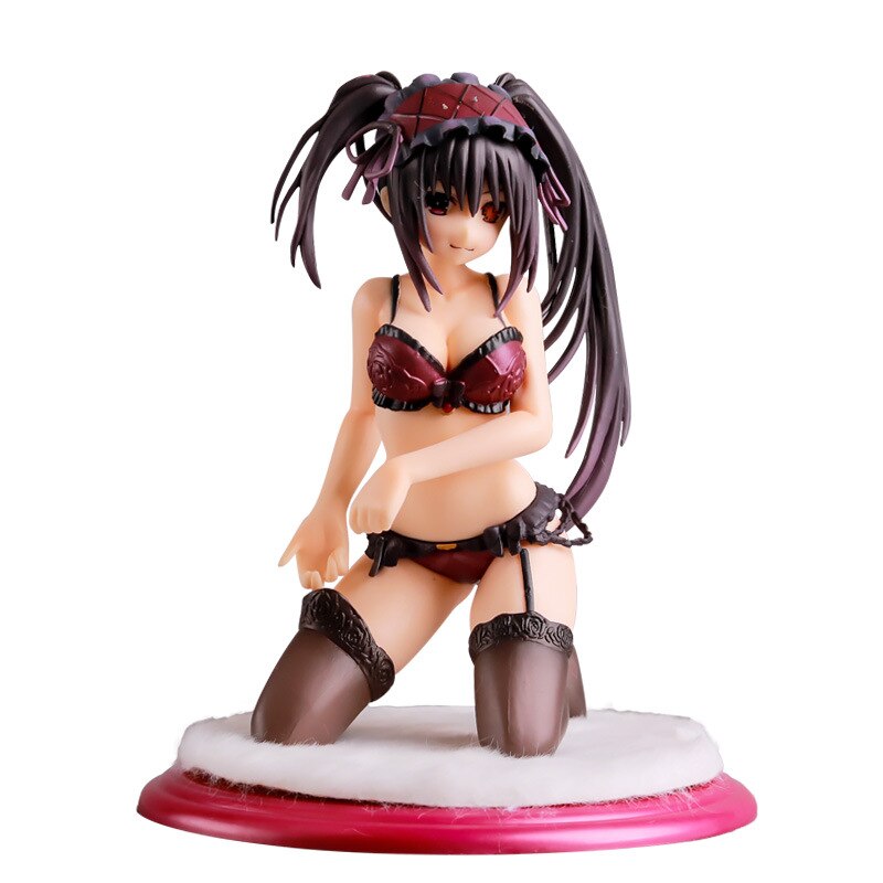 16cm Anime Movie Date A Live Figure Kurumi Tokisaki Sexy Swimsuit Figure Sexy Girls Action Figures PVC Model Statue Collection