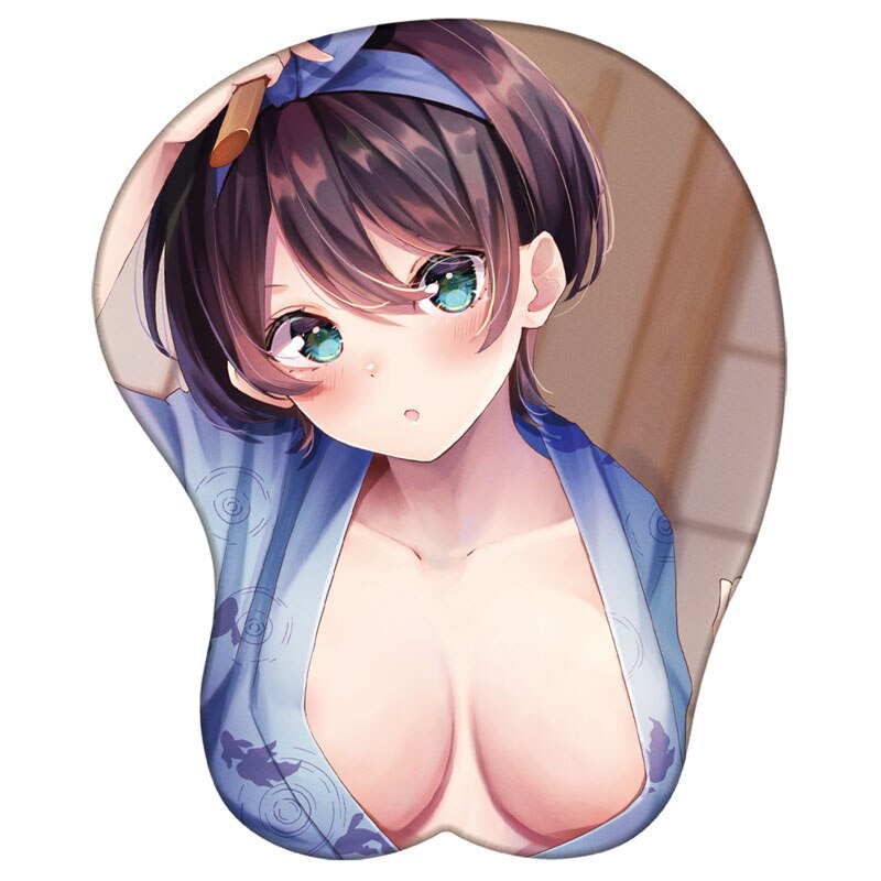 Rent A Girlfriend 3D Silicone Mousepad Ichinose Chizuru Ruka Sumi Nanami 3D Wristband Mouse Pad Anime 3D Wrist Rest MouseMat