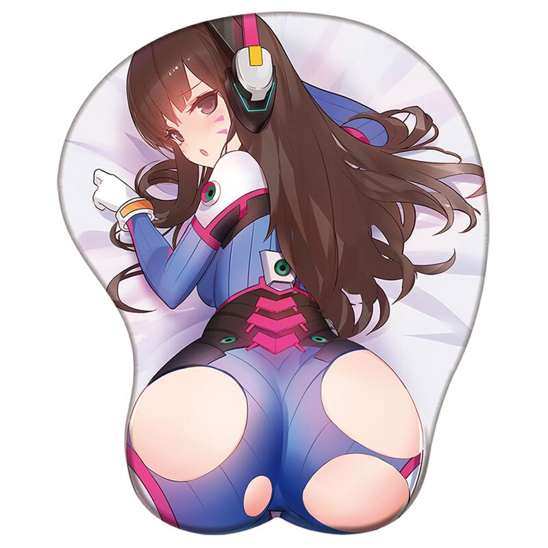 Overwatch Mouse Pad Gel Wrist Rest D.Va Mercy 3D Silicone Mousepad Anime Game 3D Wristband Mouse Pad Diy Sexy 3D Wrist Rest Pad